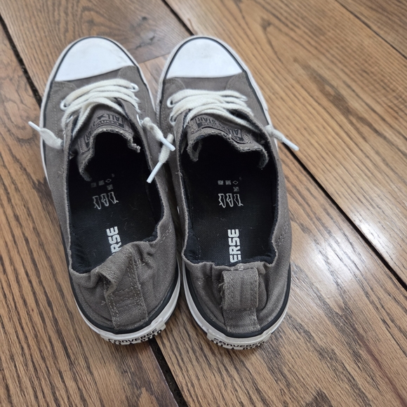 Converse Sneakers Low Top Chuck Taylor All Star Gray Shoes Women's Size 8 - Picture 4 of 8